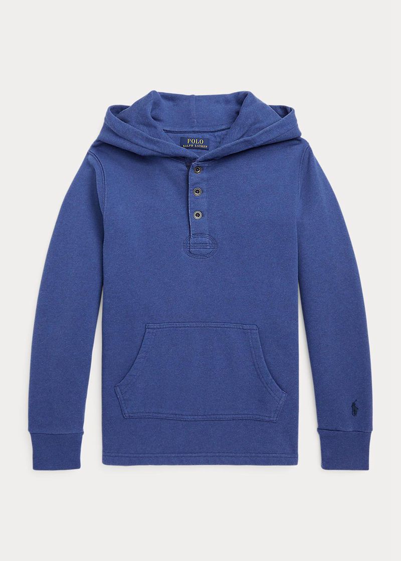 Sudadera Con Capucha Ralph Lauren Niño 6-14 Años Cotton Terry Chile Azules BMFGS-7126